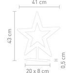 V&B Myra asztali lámpa 43cm fekete