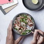 Black+Blum Glass Lunch Bowl ételhordó doboz palaszürke