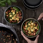 Black+Blum Glass Lunch Pot ételhordó doboz nagy palaszürke