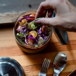 Black+Blum Glass Lunch Pot ételhordó doboz nagy palaszürke