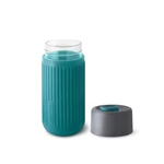 Black+Blum Glass Travel Cup utazó bögre szürke-óceánkék