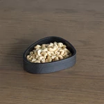 LIND DNA Wood Box Black tárolódoboz poháralátéthez ívelt