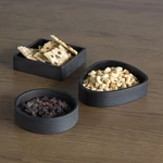 LIND DNA Wood Box Black tárolódoboz poháralátéthez szögletes