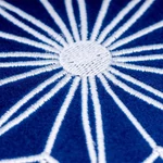 M&A töltött díszpárna CHRISTMAS STAR 45x45cm FB64 sötétkék