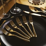 Sambonet Taste PVD Gold süteményes villa szett 6személyes 6részes