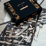 Sambonet Jungle Inox Steel süteményes villa szett 6részes