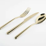 Sambonet Linear PVD Champagne evőeszközkészlet 6személyes 30részes