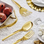 Sambonet Living PVD Gold salátás kanál szett 2részes