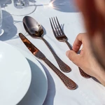 Sambonet Taormina PVD Copper evőeszközkészlet 6személyes 24részes