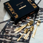 Sambonet Jungle PVD Gold süteményes villa szett 6részes
