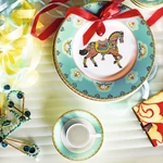 V&B Samarkand Aquamarin desszertes-reggelizőtányér 22,5cm