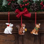 V&B Nostalgic Ornaments karácsonyfadísz szett 3részes, Erdei állatok