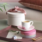 V&B Rose Garden Pink alátét eszpresszós csészéhez 12cm