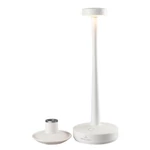 V&B Aarhus tölthető asztali lámpa-gyertyatartó 30cm fehér