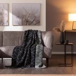 V&B Champagne & Neutrals Carré Graphite pléd 150x200cm
