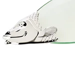 Edzard Salmon szervírozó tál tálaló lapáttal 58cm