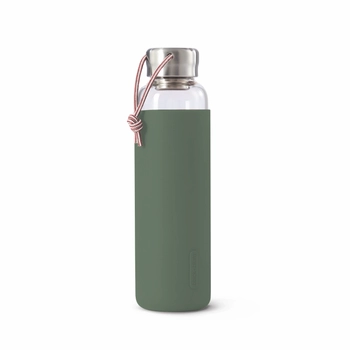BB Glass Water Bottle vizes palack 0,60l olivazöld
