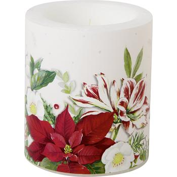 IHR CHRISTMAS FLORALS gyertya 9x10,5cm