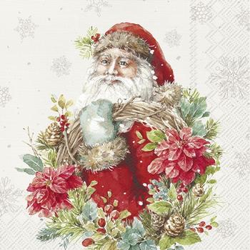 IHR SANTA'S WREATH papírszalvéta csomag 33x33cm