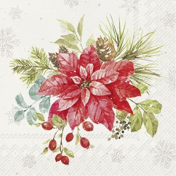 IHR CHRISTMAS BOUQUET papírszalvéta csomag 33x33cm
