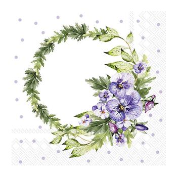 IHR PANSY WREATH papírszalvéta csomag 33x33cm
