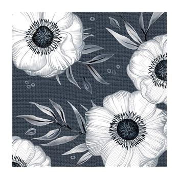 IHR HOLLY FLOWER BLUE papírszalvéta csomag 33x33cm