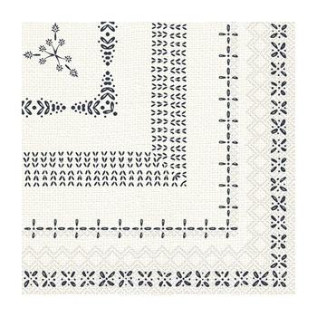 IHR HOLLY ORNAMENT CREAM papírszalvéta csomag 33x33cm