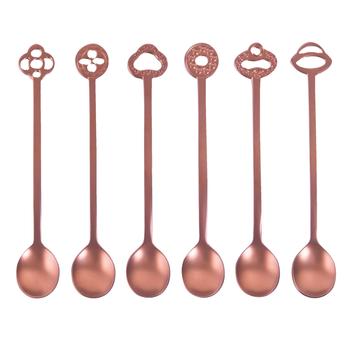 Sambonet Living Copper koktél kanál szett 6személyes 6részes