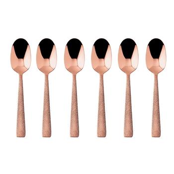 Sambonet Siena PVD Copper eszpresszós kanál szett 6személyes 6részes