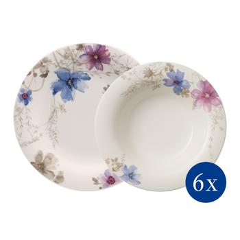 V&B Mariefleur Gris Basic étkészlet 6személyes 12részes