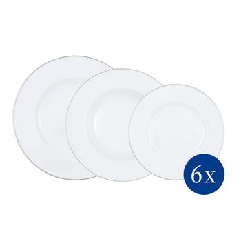 V&B Anmut Platinum étkészlet 6személyes 18részes