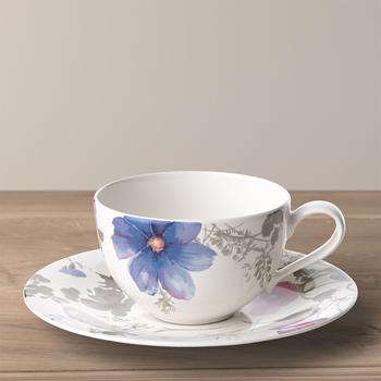 V&B Mariefleur Gris Basic reggeliző csésze alátéttel 