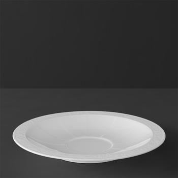 V&B White Pearl alátét reggeliző-leveses csészéhez 18cm