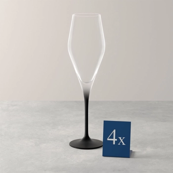 V&B Manufacture Rock Glass pohár szett 4részes pezsgős
