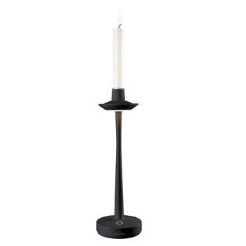 V&B Aarhus tölthető asztali lámpa-gyertyatartó 30cm fekete