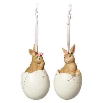 V&B Spring Fantasy Accessories függő dísz szett 2részes, Nyuszik tojásban