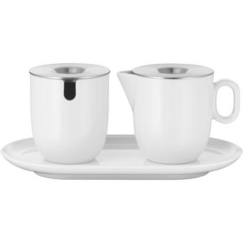 WMF Barista tejkiöntő-cukortartó szett tálcán 3részes