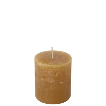 IHR CYLINDER CANDLE gyertya 7x8cm borostyán
