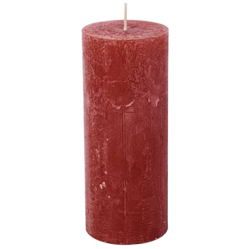 IHR CYLINDER CANDLE gyertya 7x17cm piros