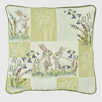 Sander gobelin töltött díszpárna BUNNIES PATCH 40x40cm FB40