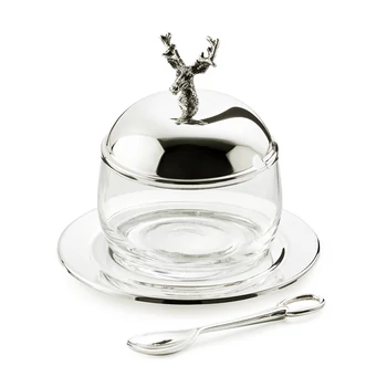 Edzard Stag dzsem-lekvártartó 11cm
